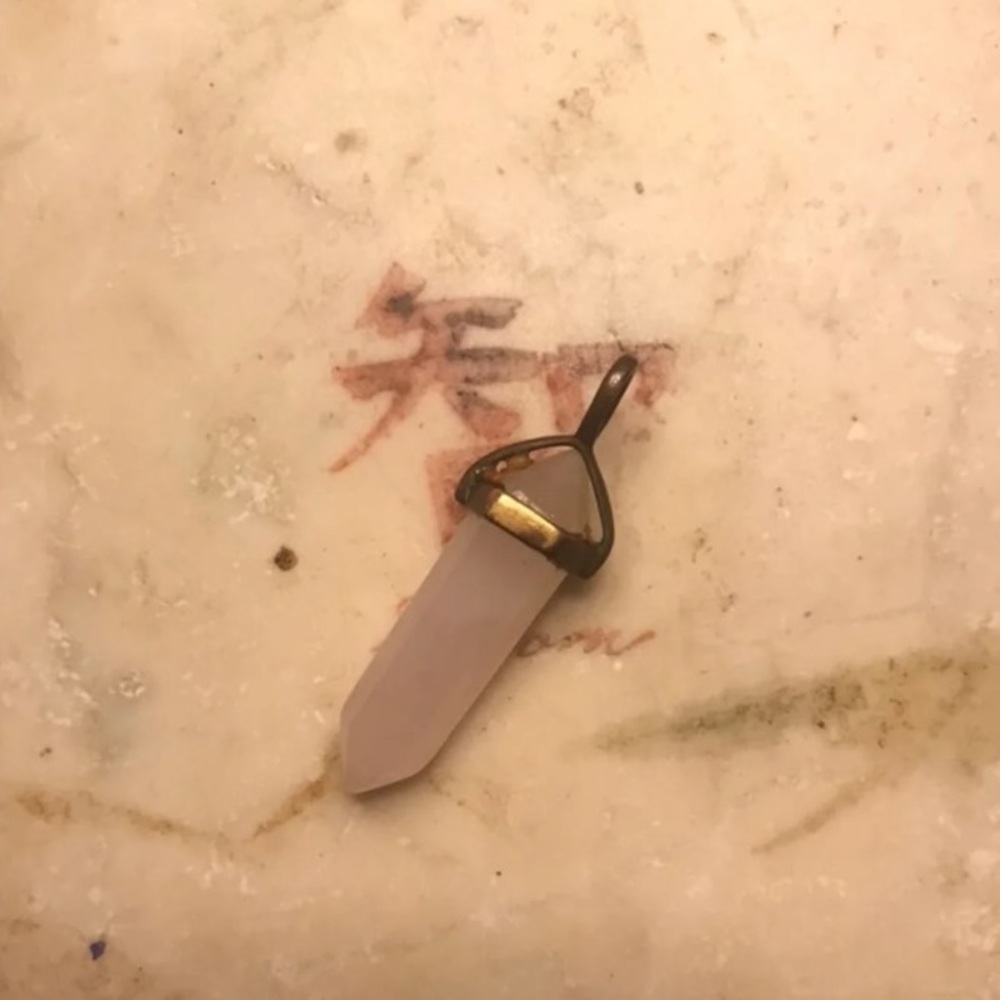 Rose quartz pendant